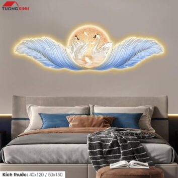 tranh led trang guong 60
