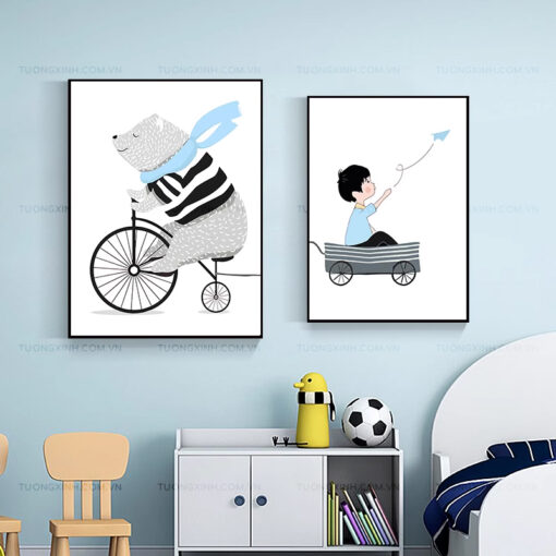 Tranh hoạt hình trang trí phòng ngủ TG2385