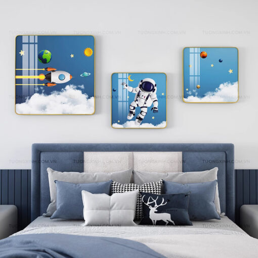 Tranh phi hành gia trang trí phòng trẻ em TG2391