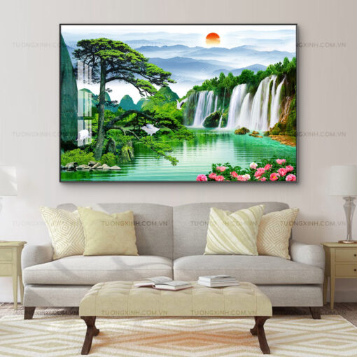 Tranh treo tường Phật giáo tĩnh lặng