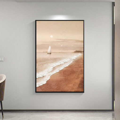 Tranh sơn dầu phong cảnh biển SD632