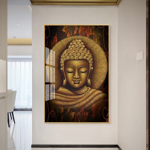 Tranh tráng gương phật di lặc TG3032