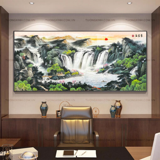 Tranh phong cảnh sơn thủy hữu tình TG1961