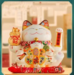 Mèo thần tài vẫy tay may mắn thu hút tài lộc MT87