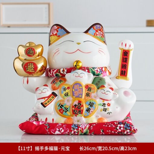 Mèo thần tài vẫy tay may mắn thu hút tài lộc MT88