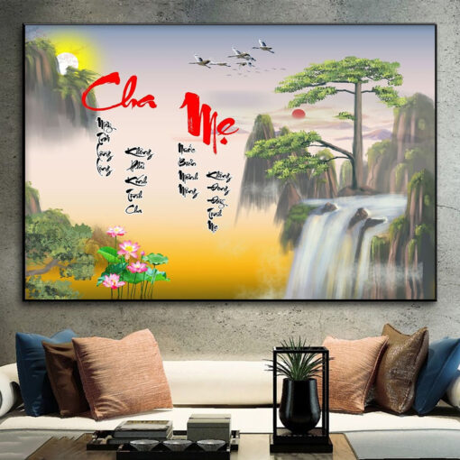 Tranh tráng gương phong cảnh nghệ thuật TG1636