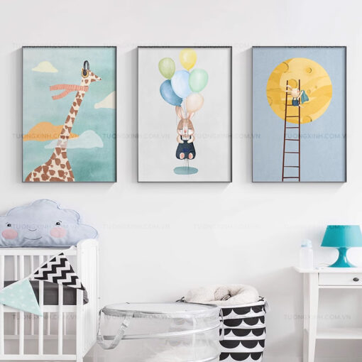 Tranh hoạt hình trang trí phòng trẻ em TG2371