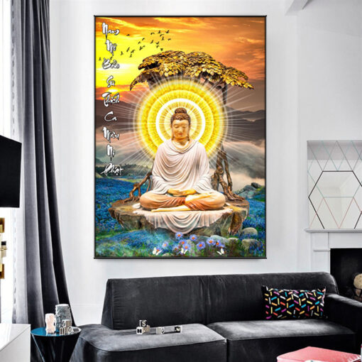 Tranh tráng gương quan âm bồ tát TG2891