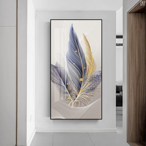 Tranh tráng gương lông vũ nghệ thuật TG1639