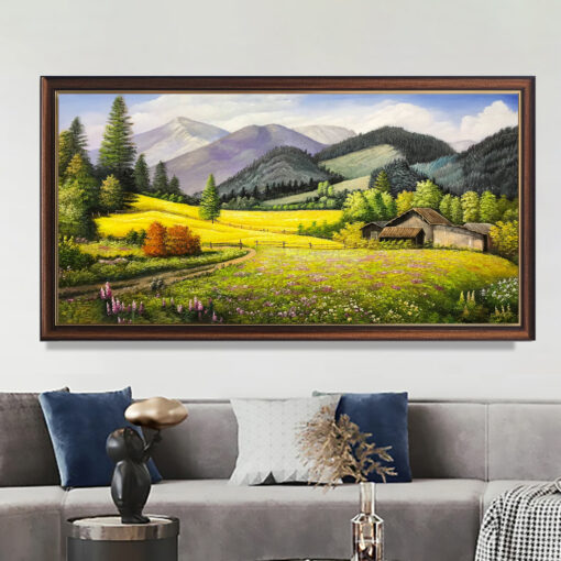 Tranh sơn dầu phong cảnh đồng quê SD505