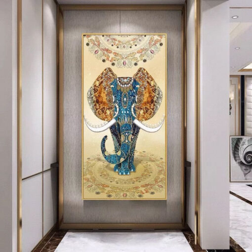 Tranh tráng gương voi nghệ thuật TG1641