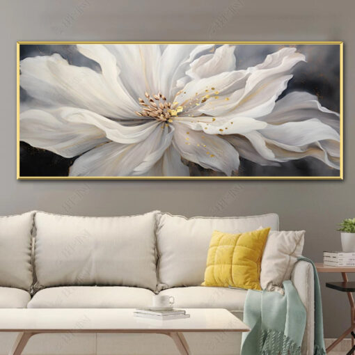 Tranh sơn dầu hoa nghệ thuật trừu tượng SD608