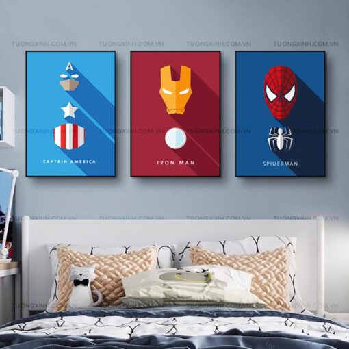 Tranh siêu anh hùng trang trí phòng trẻ em TG2369
