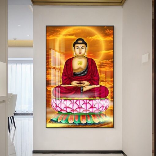 Tranh tráng gương phật a di đà TG3036