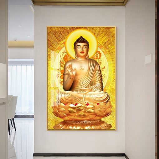 Tranh tráng gương phật tổ như lai TG3038