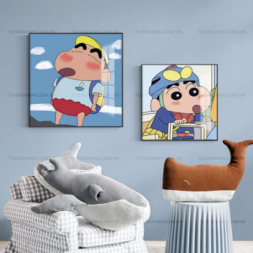 Tranh cậu bé shin bút chì trang trí phòng trẻ em TG2365