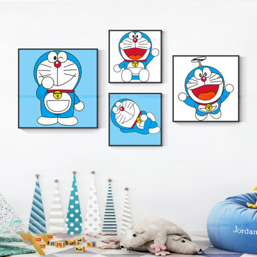 Tranh doraemon hoạt hình trang trí phòng trẻ em TG2444