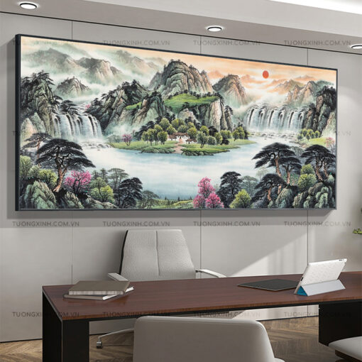 Tranh phong cảnh sơn thủy hữu tình TG1962