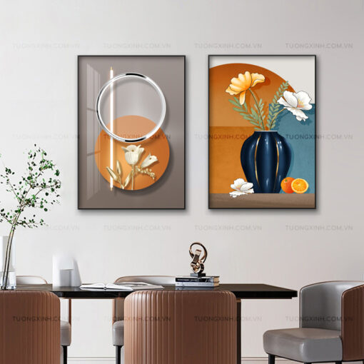 Tranh trừu tượng trang trí phòng ăn TG2076