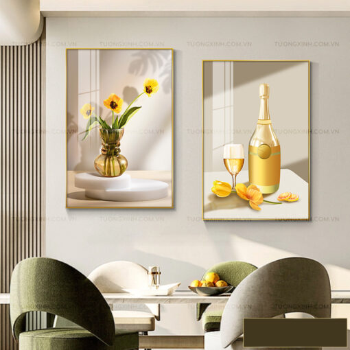 Tranh hoa hướng dương trang trí phòng ăn TG2091