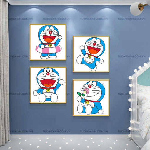 Tranh doraemon trang trí phòng trẻ em TG2453