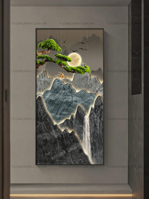 Tranh LED phong cảnh nghệ thuật trang trí phòng khách LD377