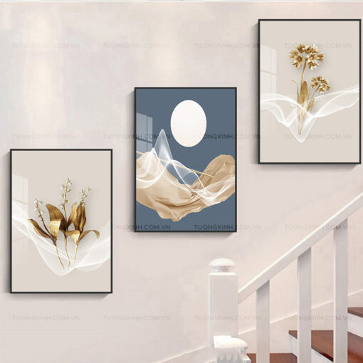 Tranh hoa nghệ thuật trang trí cầu thang TG1888