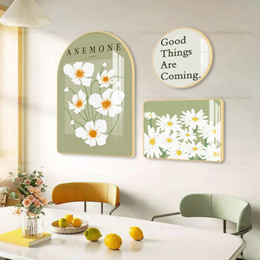 Tranh hoa nghệ thuật trang trí phòng ăn TG2146
