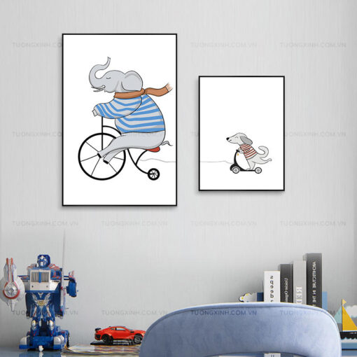 Tranh động vật trang trí phòng ngủ TG2043