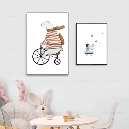 Tranh động vật trang trí phòng ngủ TG2044