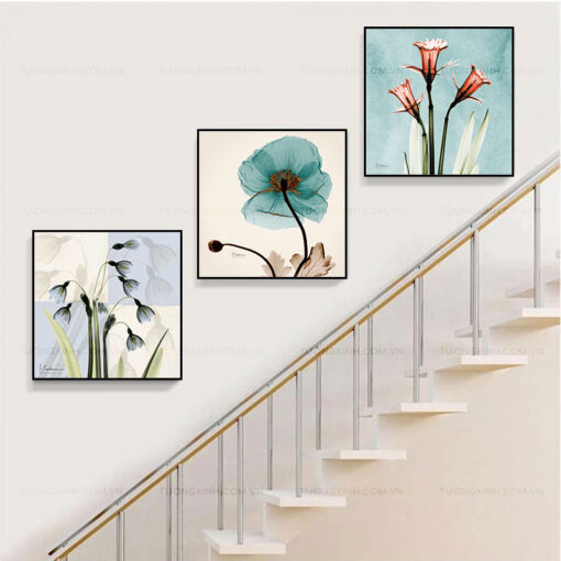 Tranh hoa nghệ thuật trang trí cầu thang TG2215