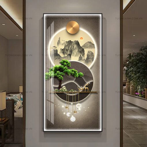 Tranh LED phong cảnh nghệ thuật trang trí phòng khách LD363
