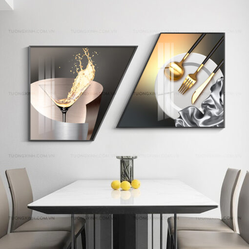 Tranh chiếc ly nghệ thuật trang trí phòng ăn TG2118