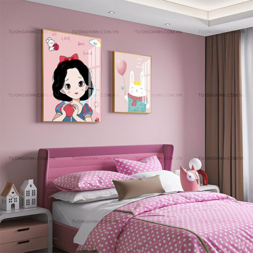 Tranh công chúa lọ lem trang trí phòng ngủ TG2045