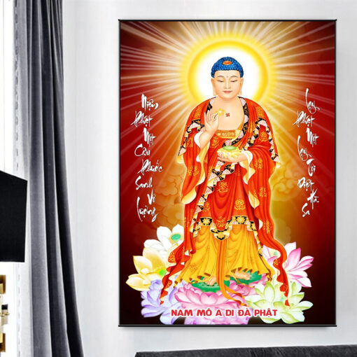 Tranh tráng gương đức phật a di đà TG3047