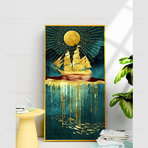 Tranh thuận buồm xuôi gió trang trí phòng khách TG2626