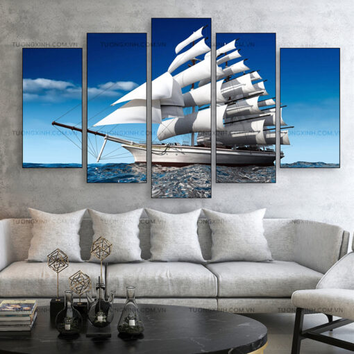 Tranh thuận buồm xuôi gió trang trí phòng khách TG2600
