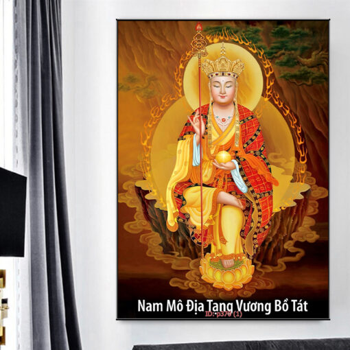 Tranh tráng gương địa tạng vương bồ tát TG3050