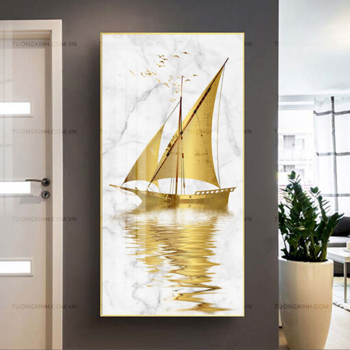 Tranh thuận buồm xuôi gió trang trí phòng khách TG2628