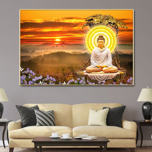 Tranh tráng gương quan âm bồ tát TG2921