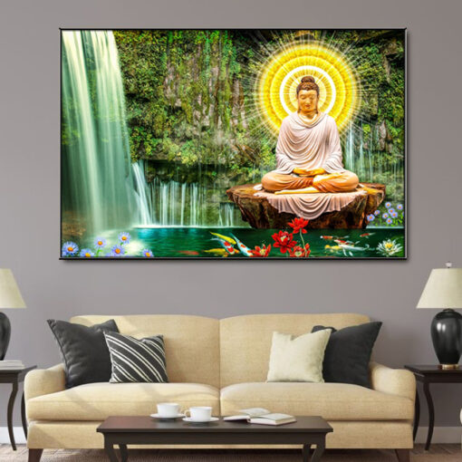 Tranh tráng gương quan âm bồ tát TG2924