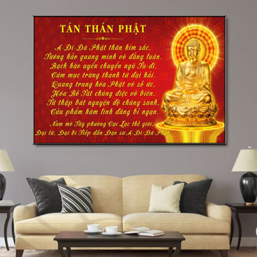 Tranh tráng gương tán thán phật TG2928