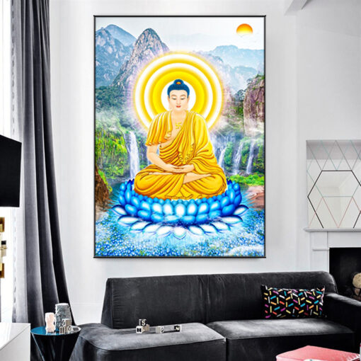 Tranh tráng gương phật dược sư lưu ly quang như lai TG2909