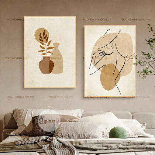 Tranh trừu tượng trang trí phòng ngủ TG1800