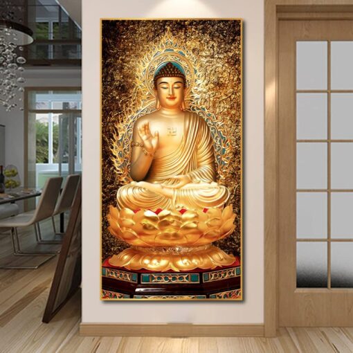 Tranh tráng gương phật giáo TG2954