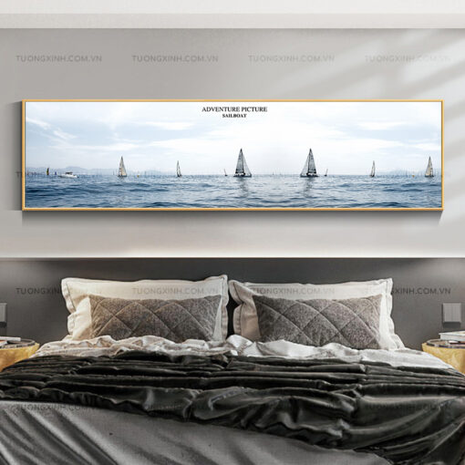 Tranh thuận buồm xuôi gió trang trí phòng khách TG2608