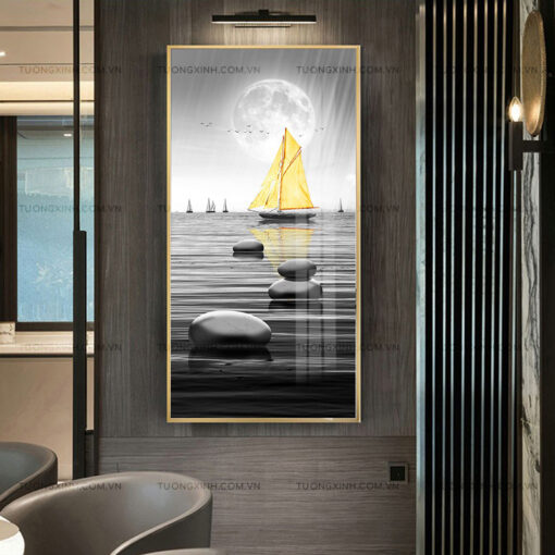 Tranh thuận buồm xuôi gió trang trí phòng khách TG2635