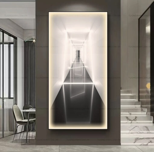 Tranh LED không gian đa chiều trang trí phòng khách LD387