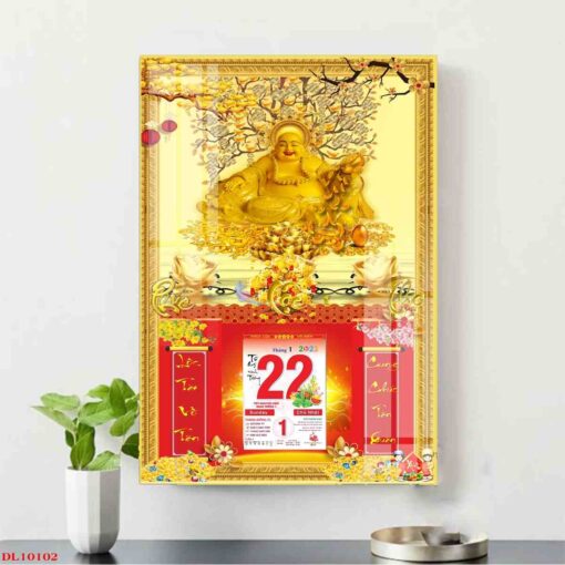 Tranh lịch ông thần tài thu hút tài lộc treo tường TL69