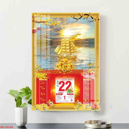 Tranh lịch thuận buồm xuôi gió treo tường TL70
